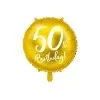 50 th Birthday - guld - 45 cm