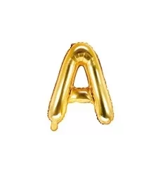 Guld folie bogstav 'A' - 35 cm