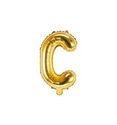 Guld folie bogstav 'C' - 35 cm