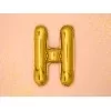 Guld folie bogstav 'H' - 35 cm