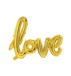 Guld folie bogstav 'Love' - 35 cm