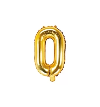 Guld folie bogstav 'O' - 35 cm