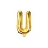 Guld folie bogstav 'U' - 35 cm