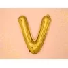 Guld folie bogstav 'V' - 35 cm