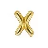 Guld folie bogstav 'X' - 35 cm