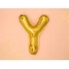 Guld folie bogstav 'Y' - 35 cm