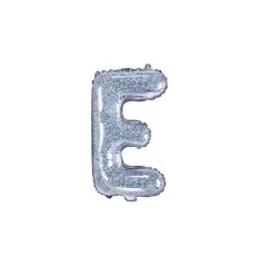 Holografisk folie bogstav 'E' - 35 cm