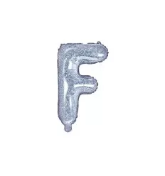Holografisk folie bogstav 'F' - 35 cm