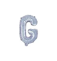 Holografisk folie bogstav 'G' - 35 cm