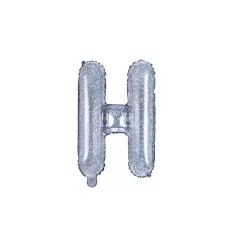 Holografisk folie bogstav 'H' - 35 cm