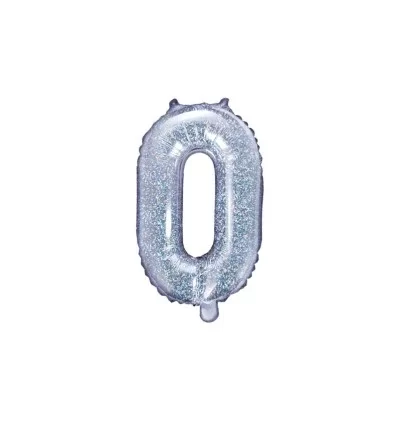 Holografisk folie bogstav 'O' - 35 cm