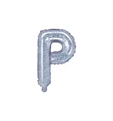 Holografisk folie bogstav 'P' - 35 cm