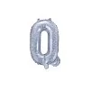 Holografisk folie bogstav 'Q' - 35 cm