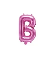 Pink folie bogstav 'B' - 35 cm