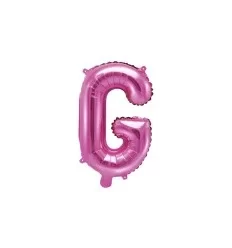 Pink folie bogstav 'G' - 35 cm