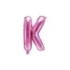 Pink folie bogstav 'K' - 35 cm