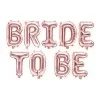 Rose guld folie bogstav 'Bride to be' - 35 cm