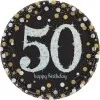 50 års Fødselsdag paptallerkner