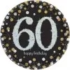 60 års Fødselsdag paptallerkner