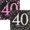40 års Fødselsdag servietter