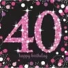 40 års Fødselsdag servietter