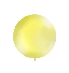 Kæmpeballon - pastel - gul
