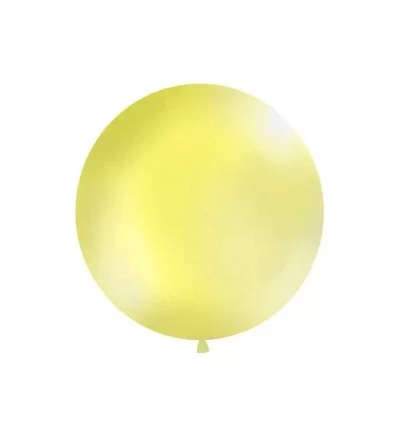 Kæmpeballon - pastel - gul