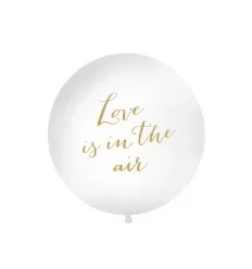 Kæmpeballon - pastel hvid - Love is in the air