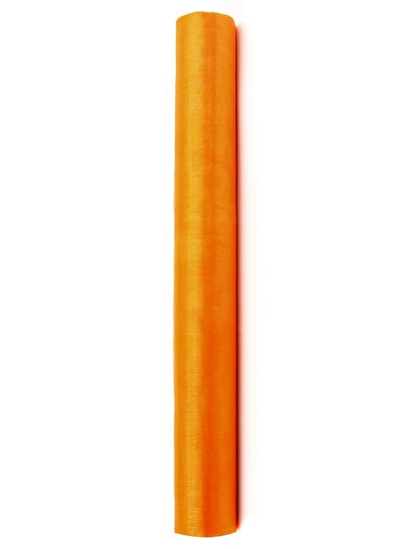 Organza rulle-orange 36 cm bred