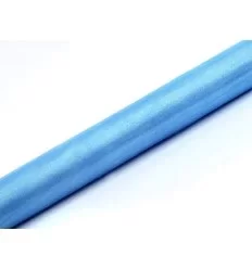 Almindelig lys blå organza - 36 cm bred