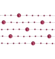 Perle guirlande - rød - 1