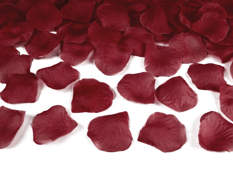 Billede af Bordeaux rosenblade - 500 Stk.