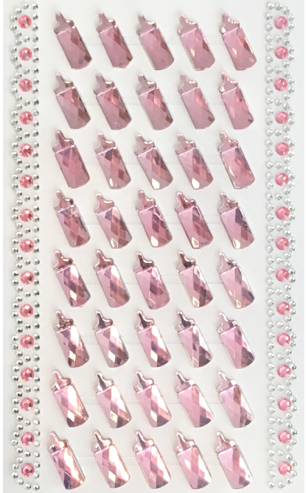 Stickers sutteflasker - lyserøde