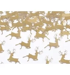 Jule konfetti Rudolf guld