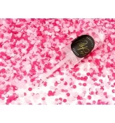 Konfetti - push pop - pink - lys pink - 8mm