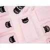 Lys pink - papirsposer - kattehoved klistermærker