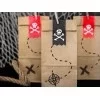 Pirat - papirsposer - dødninghoved klistermærke