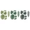 Papirsdekorationer - tropiske blade - Aloha