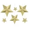 Papirsdekorationer - guldstjerner - gør det selv