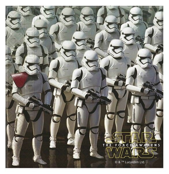 Billede af Star Wars Storm Trooper servietter