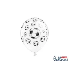 Pastel Hvid Balloner med fodbolde