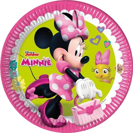 Se Minnie paptallerkner pink hos Festbyen