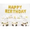 Folie ballon - Happy birthday - guld - 340x35 cm