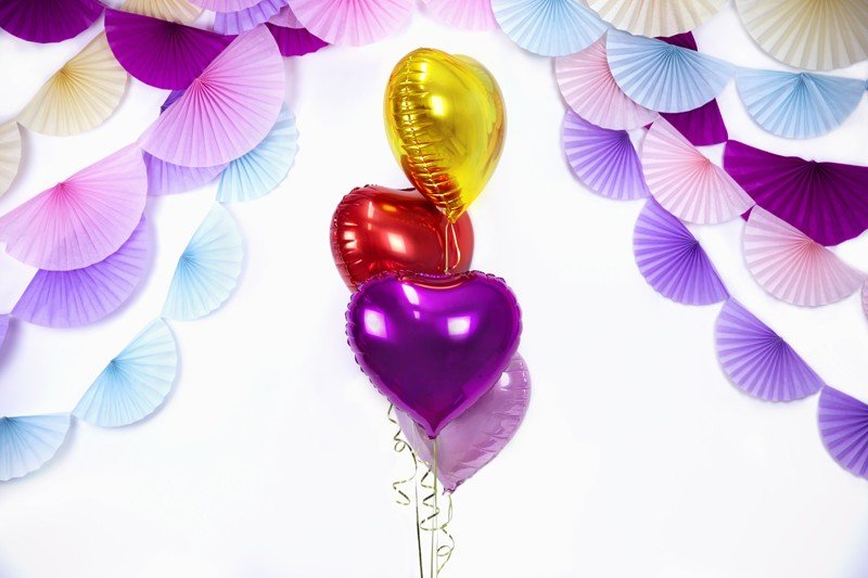 Billede af Folie ballon - Hjerte - guld - 45 cm
