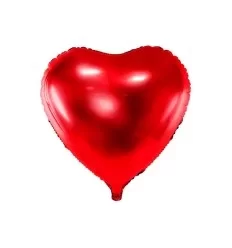 Folie ballon - Hjerte - rød - 45 cm
