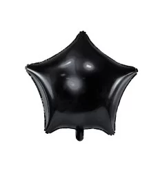 Folie ballon - Stjerne - sort - 48 cm
