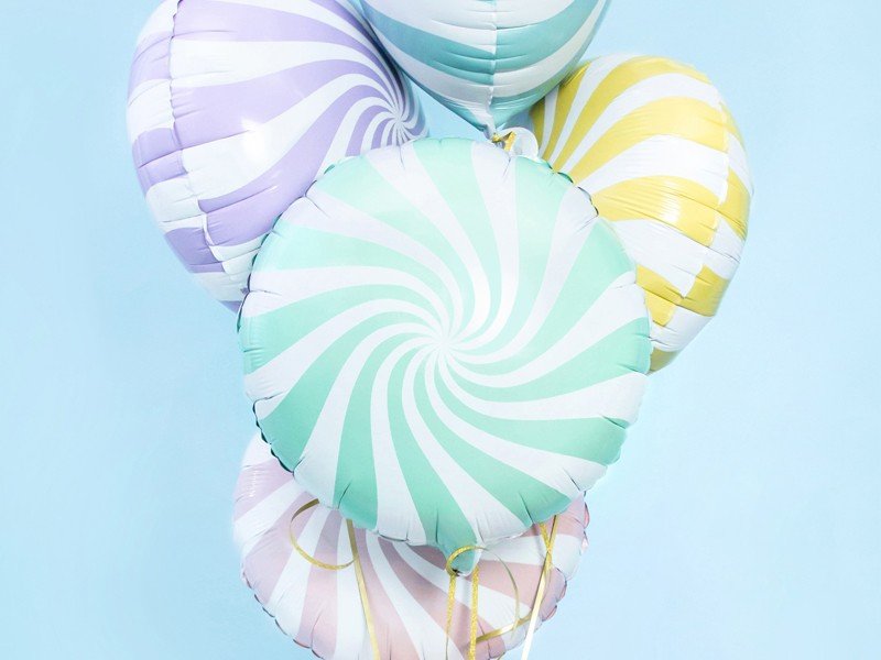 Folie ballon - Bolsje - mint - 45 cm