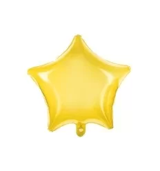 Folie ballon - Stjerne - gul - 48 cm
