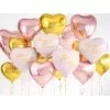 Folie ballon - Hjerte - rosa guld - 45 cm