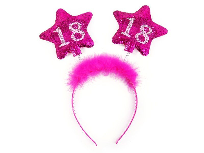 Pink 18 års hårbånd